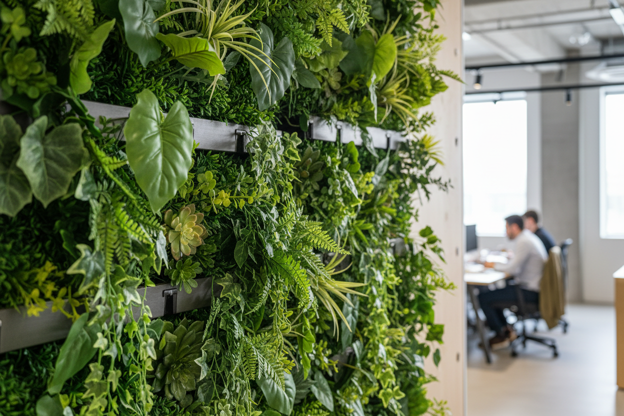 green walls in office in brisbane